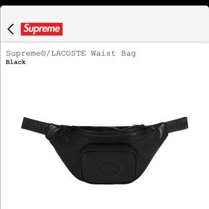 lacoste x supreme waist bag